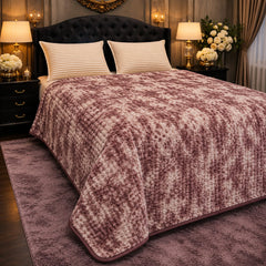 Premium Luxury Plush Comforter – Pink & White