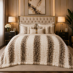 Premium Luxury Plush Comforter – Sand Stone Marble