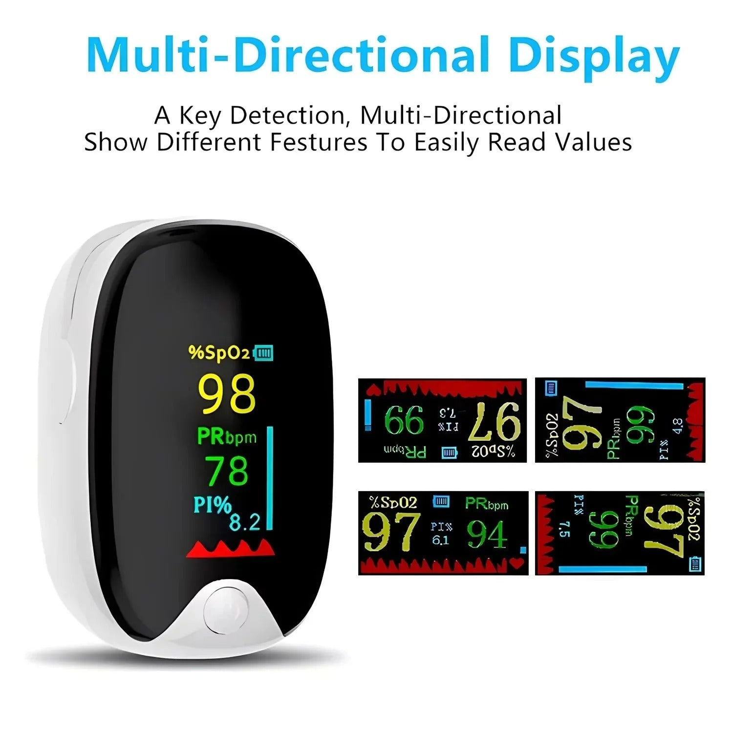 Digital Fingertip Pulse Oximeter – SpO2 & Heart Rate Monitor